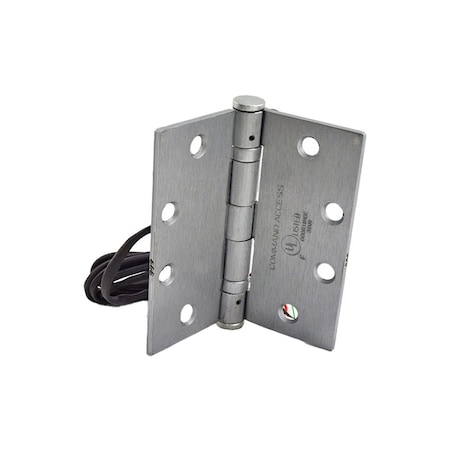 Command Access 4-1/2" x 4-1/2" Electric 4 Wire Hinge with 18GA and 26GA Heavy Gauge Wires BB1279 Steel Base US26D ETH4WH4545626BB79
